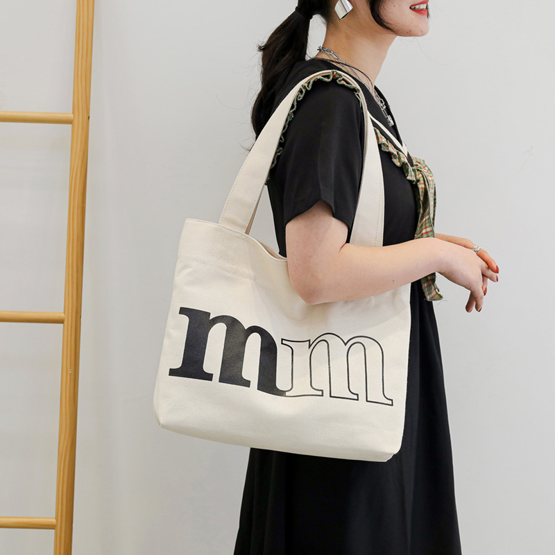 韩版单肩包女休闲字母方形帆布包手提包女文件包学生书包补课包