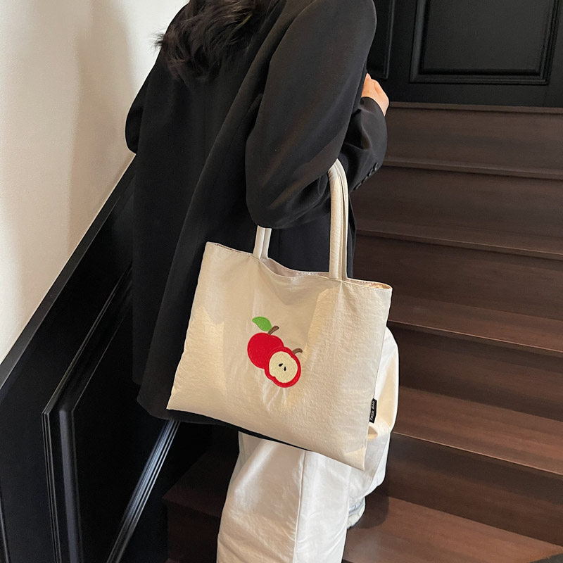 原创包包女大容量单肩包学生上课通勤托特包购物袋夏天妈咪手提包