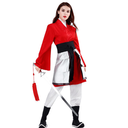 万圣节中国风派对聚会服装电影女主英雄花木兰真人版cosplay汉服