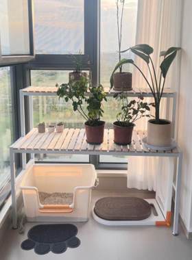 收纳阳台多层宠物用品