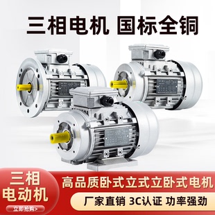 0.55 0.75KW低速900轉異步馬達臥 0.37 YS三相6級鋁殼電動機0.25