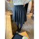 落落狷介半身裙女2025新款 冬灰色针织半裙小个子百褶裙设计感冬裙
