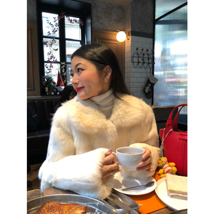 保暖 真兔毛外套小个子毛毛外套冬季 落落狷介 皮草外套女2025新款