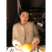 落落狷介毛毛外套女早春2026新款 保暖环保皮草小个子无袖 马夹外套