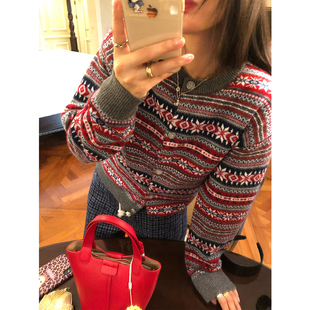 羊毛设计感毛线衣小个子开衫 落落狷介 毛衣内搭可外穿2025年新款