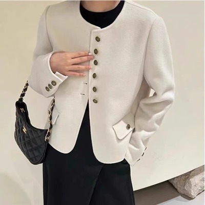 小香风羊毛短款外套14