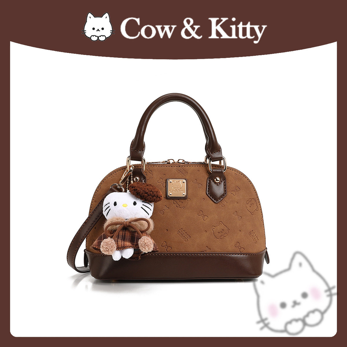 手提贝壳包女式新款轻奢小众卡其色可爱单肩斜挎包,箱包皮具/热销女包/男包,手拿包,淘宝优惠券,粉丝福利购,淘宝优惠卷