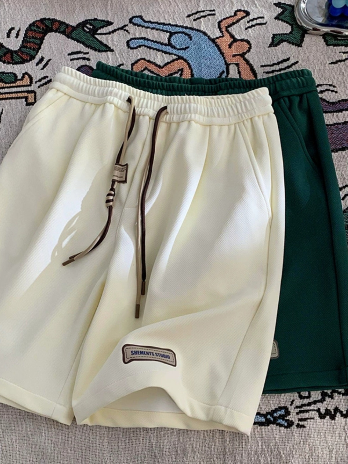 港风运动短裤男情侣五分裤子