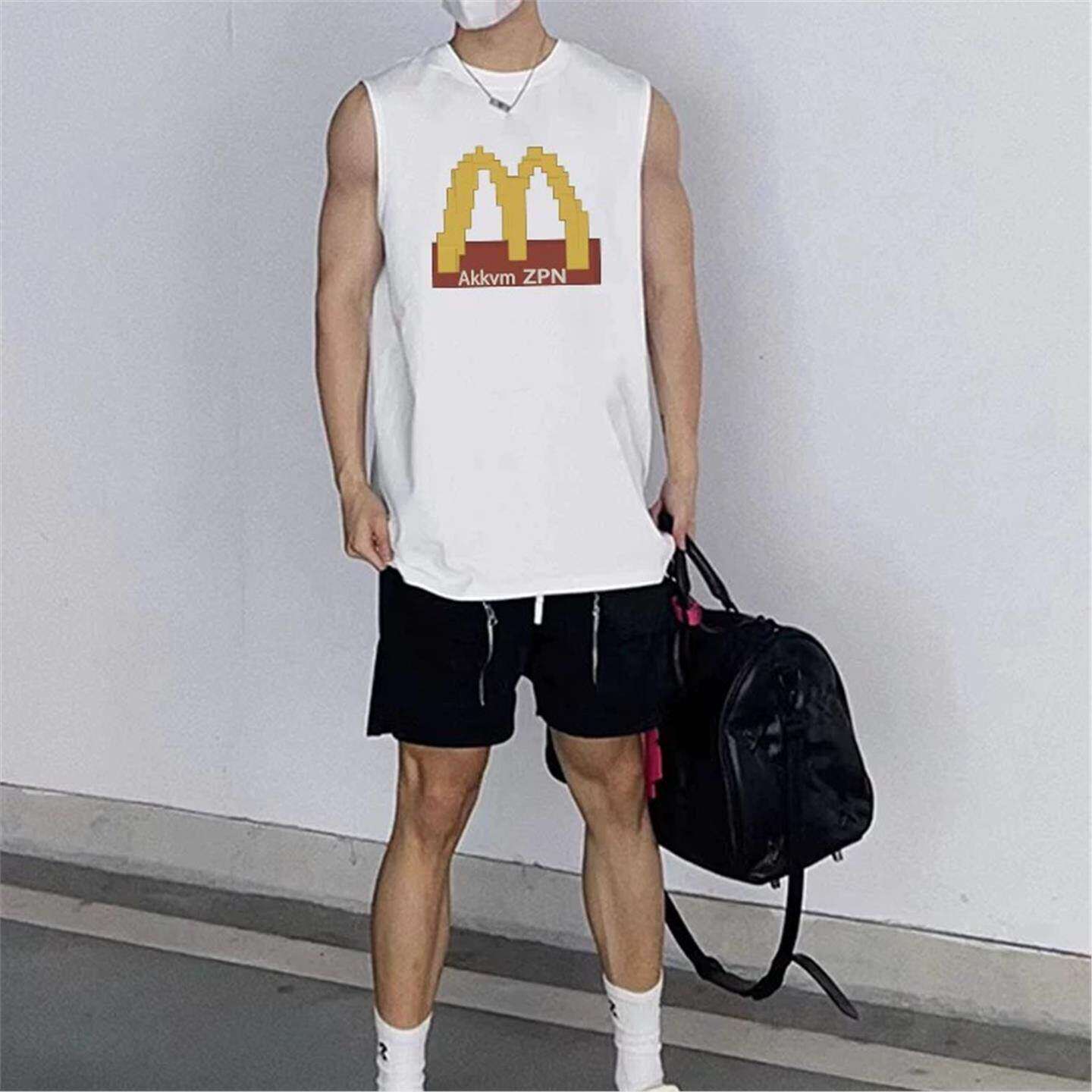欧美街头小众设计感背心男夏季
