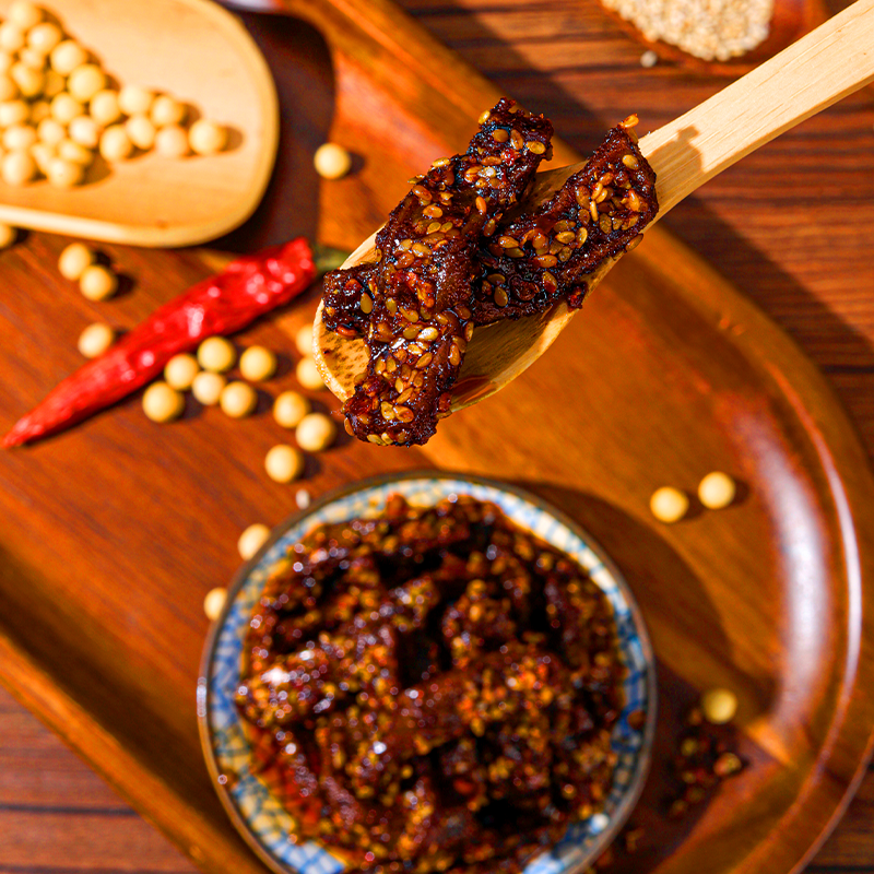 重庆特产渝朗之源灯影豆干爆汁豆干茶卤香干辣卤香干150g休闲零食