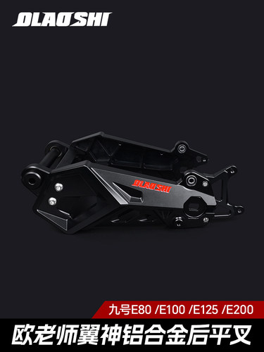 欧老师九号E系翼神平叉九号E80C/E100/E125/E200P九号电动后平叉