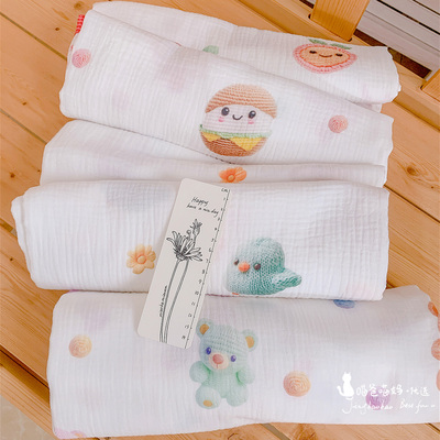 A类纯棉双层纱布水洗泡泡纱布