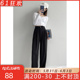 冰丝阔腿裤 女裤 西装 女直筒宽松中高腰显瘦垂感拖地裤 裤 乐其衣夏季