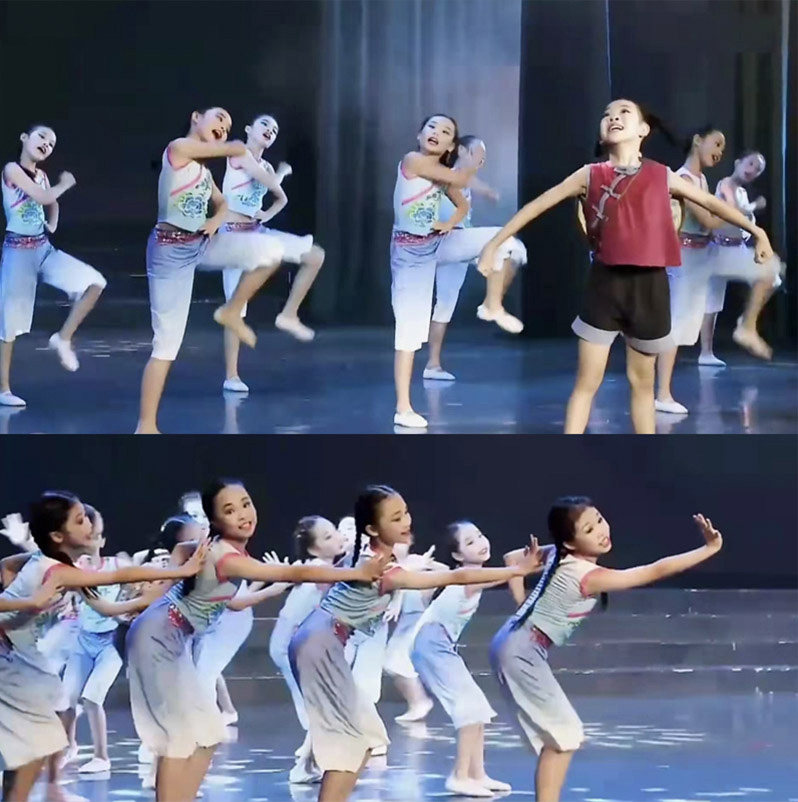 儿童演出服小荷风采赶海的细妹子表演服小赶海秧歌服舞蹈服现代舞