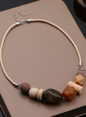 夸张设计感小众项链2025新款衬衫T恤装饰项链度假风项链毛衣配饰