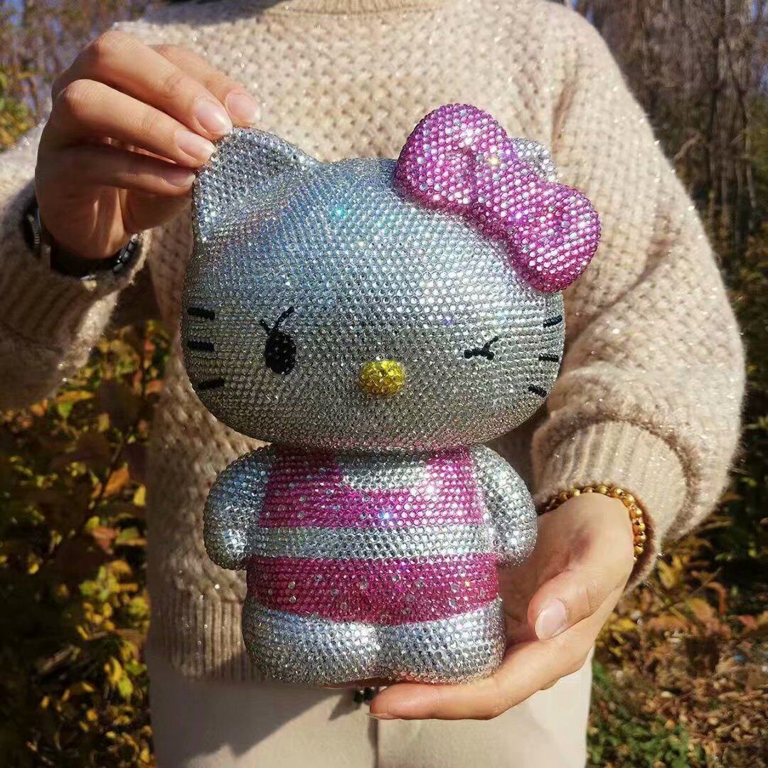 包邮手工贴钻泳装HELLOKITTY