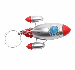 LED发声发光太空飞船钥匙扣挂件创意礼品航空系列工艺品宇宙飞船