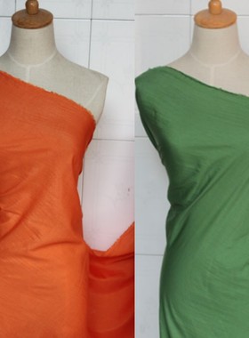 白红蓝绿黄紫橙青黑色轻薄软透气夏季化纤彩色裙子风衣围巾面辅料