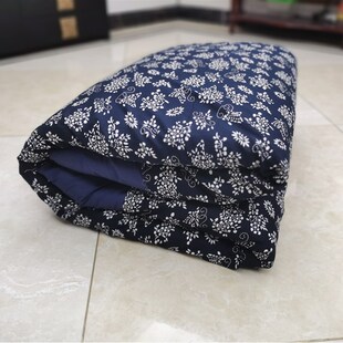 纯棉农家乐民宿传统蓝印青花老式 土布凤凰蝴蝶牡丹床单被褥四件套