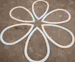 2016新款 异形定做甜美顶上天花板造型平线6840梁托石膏