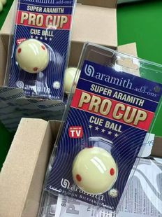 比利时进口雅乐美TV水晶母球中式黑八大号白球母球高品质台球母球