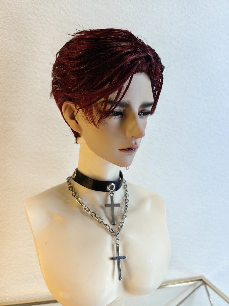 thumbnail for [Mu Twi] bjd high temperature silk wig hand change hair styling hair daily male baby wig Ling four points and three points