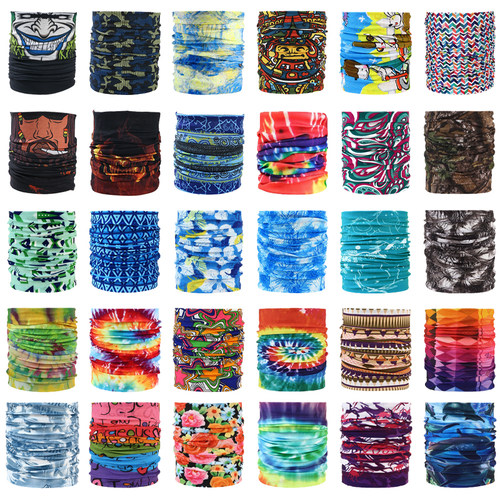 10条包邮 户外百变魔术骑行头巾 防风围脖面罩 男女脖套 薄款