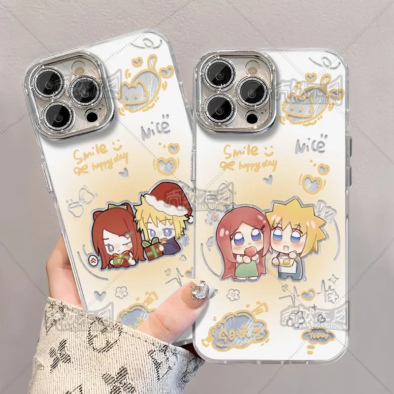 火影忍者佐樱四玖情侣Q版羽纱手机壳适用vivoOPPO苹果华为小