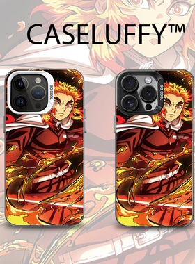 鬼灭之刃炼狱杏寿郎适用于苹果16promax手机壳高级感1116e15苹果13彩银新品xr防摔xs男女款保护套iPhone1