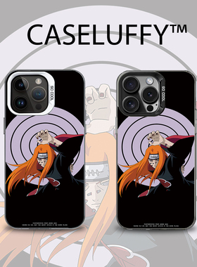 火影忍者佩恩畜生道适用于苹果16promax手机壳高级感1116e15苹果13彩银新品xr防摔xs男女款保护套iPhone1