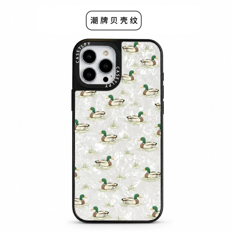 鸭子手机壳适用于苹果华为荣耀OPPO小米VIVO防摔高级感保护套