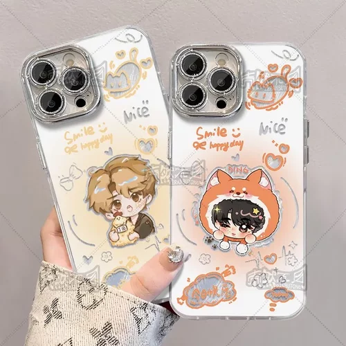 丁程鑫q版可爱周边羽纱手机壳适用vivo红米一加ACE3v苹果华为OPPO