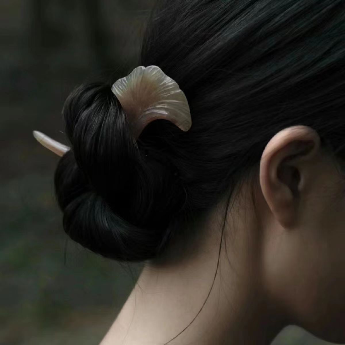 银杏叶发簪发钗发饰优雅旗袍配饰