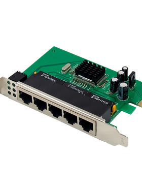 PCI-E x1 IC Plus IP175C 5端口10/100以太网集换机卡