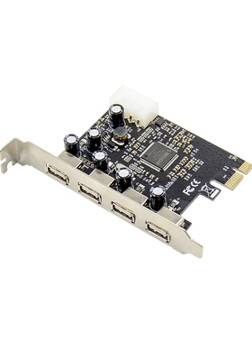 PCIE PCI-E转4口USB2.0扩展卡 免驱 BIOS可以用 MCS9900芯片