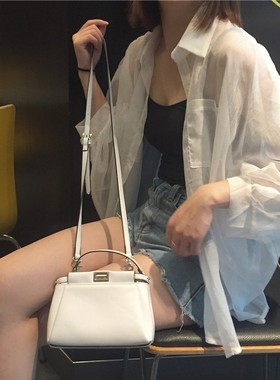 夏季防晒衣女宽松bf百搭超薄开衫长袖衬衫女衬衣短款外套学生潮