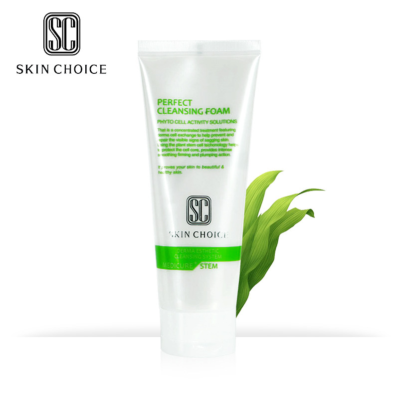 SKINCHOICE植物泡沫洗面奶深层清洁去角质洁面乳男女保湿控油