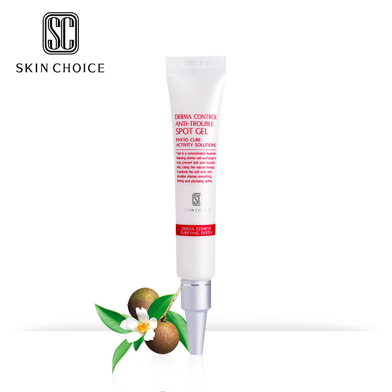 香港SKINCHOICE茶树油祛痘精华液男女青春痘淡化痘印修护凝胶