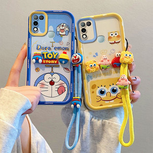 2021 India手机壳 硅胶软防摔全包边保护套 创意卡通贴公仔男女情侣 适用Infinix 个性 Smart