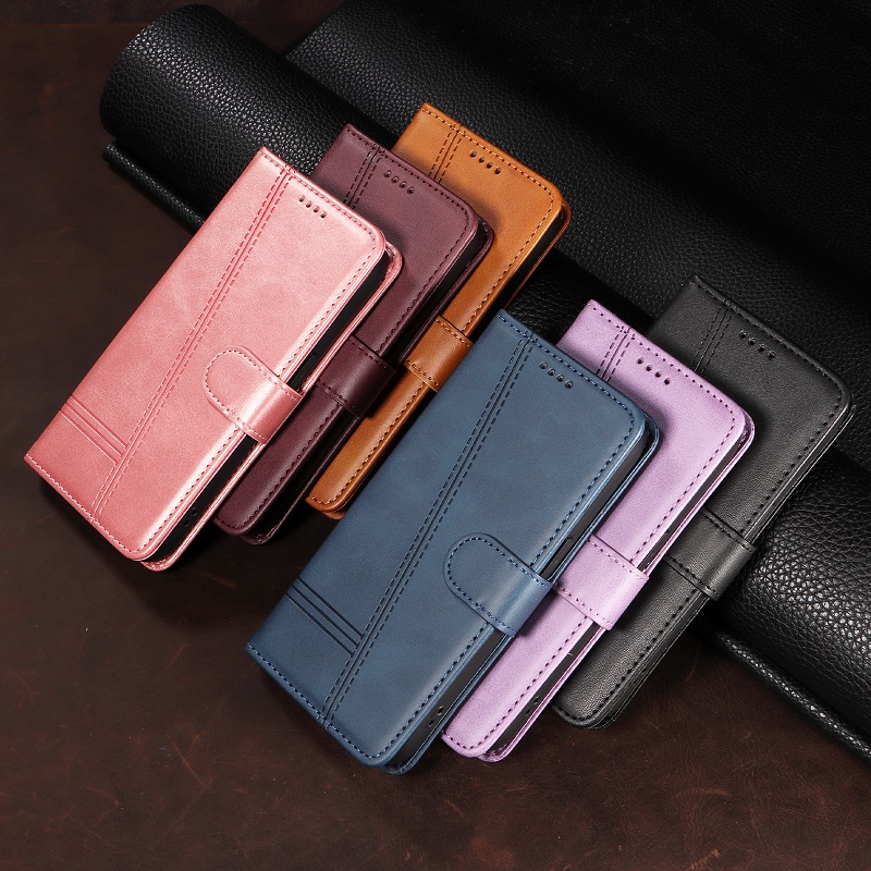 适用于三星Galaxy Buddy 2商务男士保护套SM-M236L翻盖手机壳 皮套 防摔插卡 皮夹