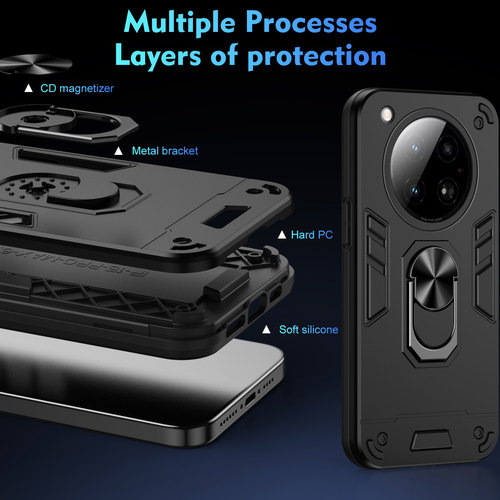 适用于Infinix Zero 40 5G手机壳 X6861磁吸支架保护套 全包防摔保护壳