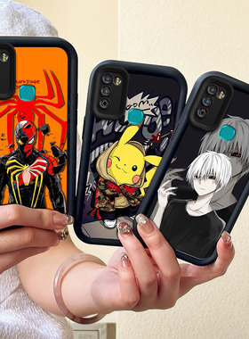 适用于Infinix Hot 9Play Hot10Play Hot11Play手机壳 Smart 5 2021印度金刚砂卡通保护套 全包防摔保护软壳