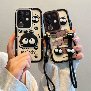 创意卡通贴公仔情侣 RMX5253硅胶软防摔全包边保护套 适用于realme真我C85 5G手机壳