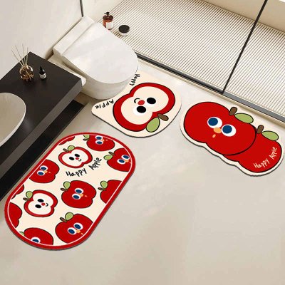 浴室地垫硅藻泥吸水防滑马桶垫