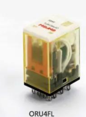 ONPOW中国红波按钮--欧宝龙5A带灯电磁式继电器ORU4ZL/