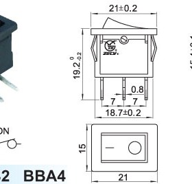 XW浙江创业电子--船型开关电源开关-XW-601AB2