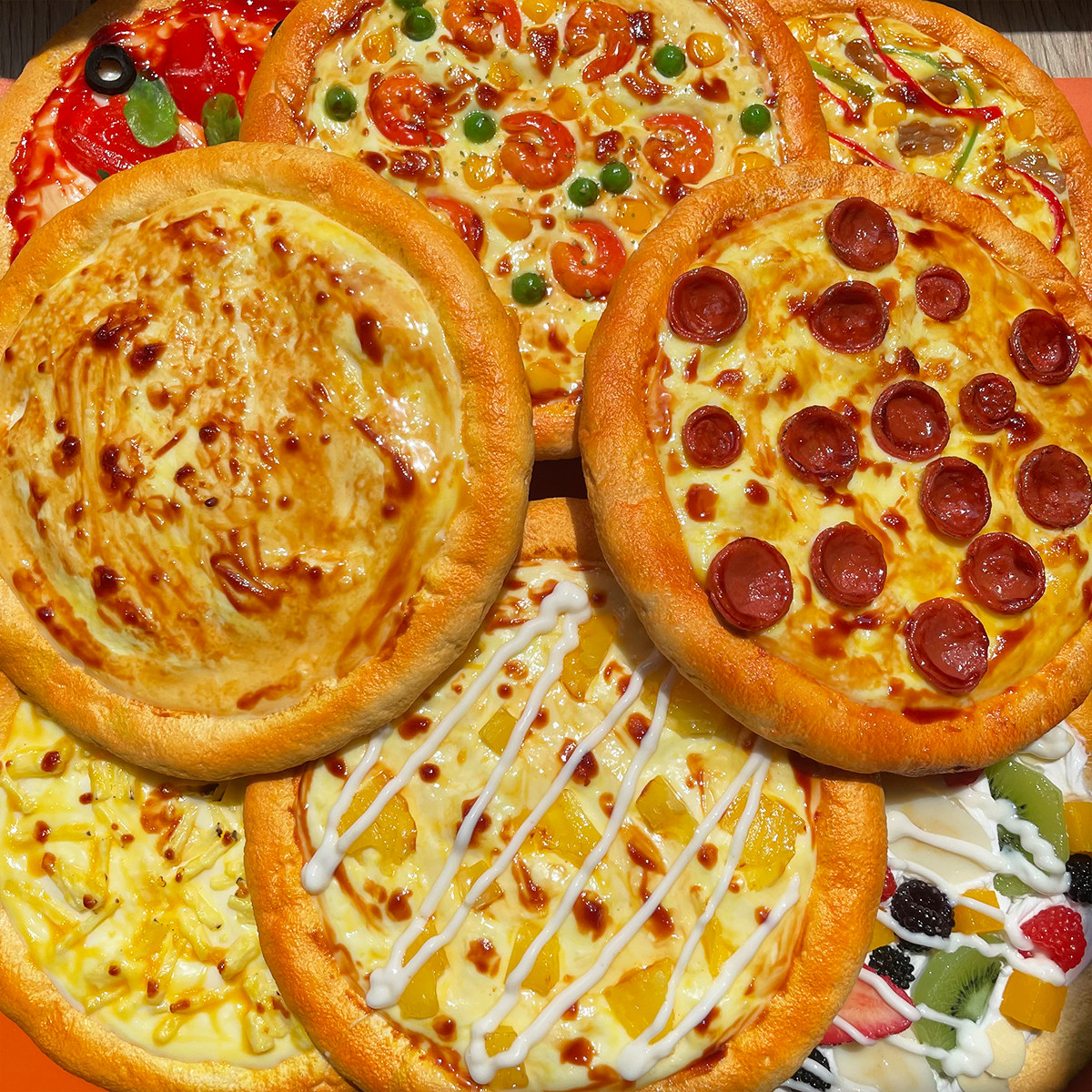 仿真披萨模型Pizza假食物道具西餐面包店橱窗装饰摄影过家家玩具