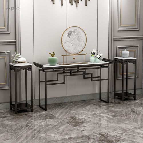 轻奢客厅酒店大堂走廊玄关台