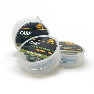 20m Soft Braided Carp Fishing Line欧式钓组鱼线子线罗尼钓飞德