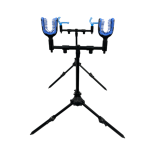 两用炮台地插架 金属折叠竿架 多功能便携飞德鱼竿支架 全地形欧式